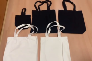Canvas Tote Bag Custom Shopping Bags Large Capacity Shoulder Bag Custom Print Women Men Kids School Travel Eco Friendly Grocery Bag 帆布包手提袋