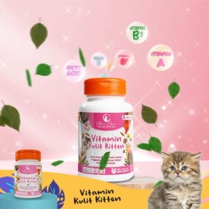 Olive Care Vitamin Kucing MASALAH KULIT KITTEN untuk Bulu Rontok Jamur Kutu Scabies Ringworm Ruam dan Obat Kulit Jamuran Ampuh Murah Tambang Kiten Anak Anakan