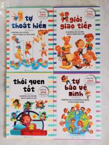 Combo 4 Cuốn Kỹ Năng Sống Dành Cho Trẻ: Thói Quen Tốt Tự Bảo Vệ Mình Giỏi Giao Tiếp Tự Thoát Hiểm