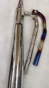 Pô xe Dream đích nhôm CNC kèm cổ titan