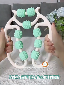 Alat Pijat 9 Roda Manual Roller Otot Relaksasi Betis Paha Lengan Tubuh Pereda Pegal