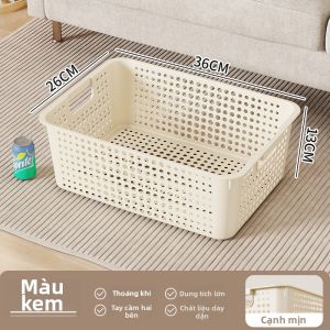 WANGXINGHEYUE | Giỏ Đựng Đa Năng Hình Chữ Nhật Có Lỗ