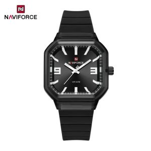 Naviforce | NAVIFORCE Womens High Quality Fashion Simple  Luminous Pointer Display Watch Quartz Watch Acrylic Watch Mirror Silicone Strap