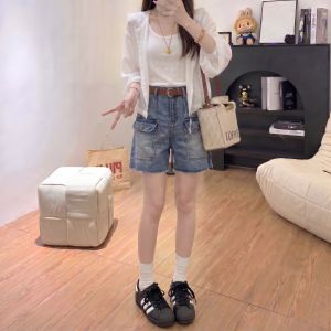 AIYITI | Quần Short Jeans Vintage Rộng Dành Cho Phụ Nữ