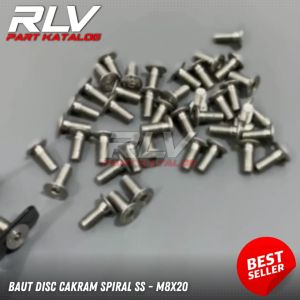 BAUT DISC PIRINGAN CAKRAM STAINLESS SPIRAL PANJANG 2 CM DRAT 12 ORIGINAL NAKHOM NUTZING THAILAND PROBOLT