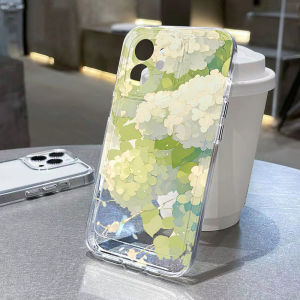 Flower Pattern Transparent Case For iPhone 17 Air 17 15 16 Pro Max 11 14 12 13 Pro Max Soft Silicone Floral Cover Funda Bumper