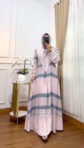 Gamis Set Hijab Print Digital