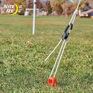NiteIze สายรัดแหวนห้อยหน้าตั้งแบบใหม่ ทำจากอะลูมิเนียมหล่อ กระดูกอ่อน ป้องกันการปล้น สายรัดแหวนห้อยแบบหนีบตัวเอง สำหรับเต็นท์ สายรัดแหวนห้อย สายรัดแหวนห้อยแบบใช้งานได้หลากหลาย