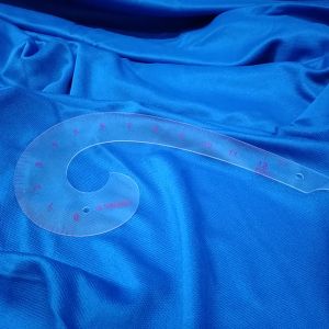 CROWN 12" FRENCH CURVE RULER #6012 (TRANSPARENT) (PLASTIC)