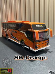 Mobil mobilan bus oleng mainan bus telolet lampu variasi