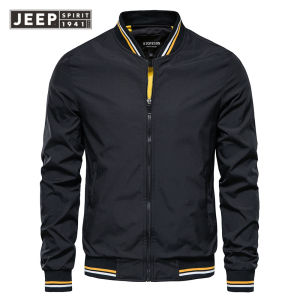 Jeep Tinh thần 1941 estd Áo khoác Mens xu hướng mùa xuân và mùa thu châu Âu và mỹ giản dị áo khoác thời trang hợp thời trang Áo khoác nam hàng đầu áo khoác Jacket mỏng