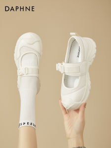 Daphne Mary Jane Sports Shoes Womens Casual Style Flat Bottom Rubber Outsole Breathable Mesh Inner Lining Fashionable Furry Head