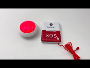 Disabled Person Toilet Alarm Bathroom Nurse Calling Bell with SOS Pull Cord Calling Button Elderly Monitoring for Elderly / Patient / Nursing Home / Personal Attention / Personal for the Sick