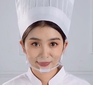 10 pieces Mouth Guard Spit Shield for Chef Catering Anti Fog Masks for Restaurant Canteen Masks