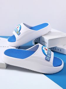 Mens Summer Outdoor Slip-On Thick Bottom Anti-Slip Fashionable Comfortable Printed Rubber Youth Trend Korean Style Sandals