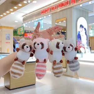 Gantungan Kunci Musang Bulu Lembut Gantungan Tas Keychain Bagcharm Aksesoris Tas Sekolah