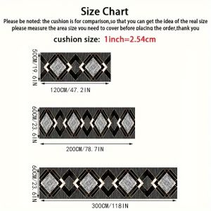 VIKAMA Bohemian Runner Rug Vintage Plaid Hallway Rug Machine Washable Indoor/Outdoor Floor Mat for Kitchen Laundry Hallway