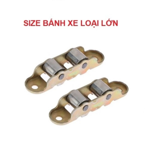 Phụ Kiện Bánh Xe Trượt Cửa Sổ/ Cửa Ra Vào 1 Cặp Ròng Rọc Bằng Kim Loại Bánh Xe Phẳng 2 Con Lăn Lớn