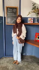 Afa Sling Bag Synthetic Naoki Leather Premium 15x20x8cm