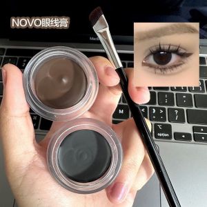 Novo Creamy Eyeliner Not Smudge Waterproof Sweat-Proof Long Lasting Fadeless Quick-Drying Makeup Artist Special Brow Cream Liquid Eyeliner