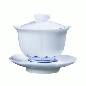 Hand-painted Blue-and-White Chinese Ceramic Teaware Anti-heat