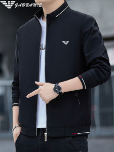 Outlet Mens Jacket Spring Autumn New Fashion Simple Stylish Polyester Fabric Windproof Casual Wear Zipper Closure Long Sleeve