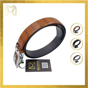 Thắt lưng nam thắt lưng da bò size 3.5cm khóa tự động cao cấp chính hãng Men Leather MD3R3 dây nịt nam hàng hiệu sang trọng full hộp