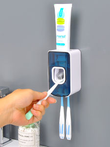 Bộ Dụng Cụ Vệ Sinh Cá Nhân Tự Động Treo Tường Phòng Tắm Trang Trí Nhà Cửa Không Cần Khoan Đồ Đạc Để Bàn Chải Đánh Răng