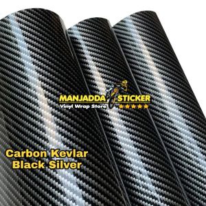 Stiker Carbon Kevlar Holographic Super Pelangi Lebar 50cm