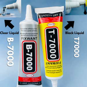 Phone Screen Repair Glue Clear B-7000 & Black T-7000 Adhesive 15ml/50ml/110ml Jewelry Craft Waterproof Fast Drying Resin Glue