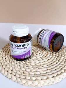 Viên uống hoạt huyết dưỡng não Blackmores Ginkgo Brahmi lọ 40 viên