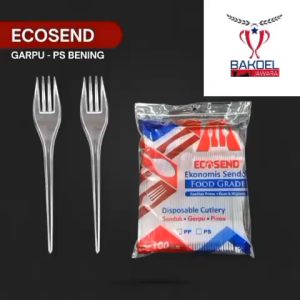 (1 PACK PUTIH) GARPU MAKAN MEREK ECOSEND / FRESH ONE PP PUTIH FOOD GRADE ISI 100 PCS