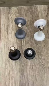 Magnetic Door Stopper Penahan Pintu Stainless Steel Floor Mount Door Stopper Punch-free Self-Adhesive 强磁门吸