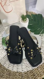 Sendal Wanita Teplek Selia Sandal Flat Bahan Kulit Sintetis Lembut Non Slip Terbaru