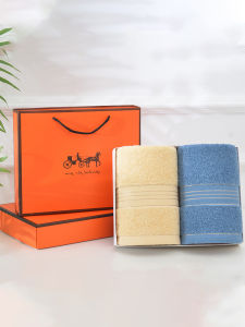 Khăn Mặt Cotton Nguyên Chất 2 Chiếc Khăn Mặt Quà Tặng Khăn Mặt Hoạt Động Khai Trương Khăn Mặt Logo Khung Quà Tặng Khăn Mặt