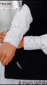 Gamis Hermosa Bahan Wolfis Embos Motif Kurma