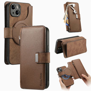 Casing for Samsung Galaxy S24 Plus Ultra S23 S23 FE S23 Plus S23 Ultra S22 S22 Plus S22 Ultra S21 S21 FE S21 Plus S21 Ultra 2024 Mag-holder Detachable Leather Flip Book Funda Cover
