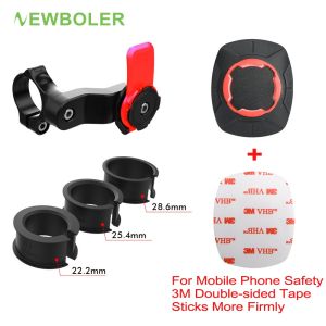 Newboler Bicycle Phone Holder 360° Rotatable Lock Type With 3M Double-sided Tape Quick Release Mount Bike Motorcycle HandPhone Stand