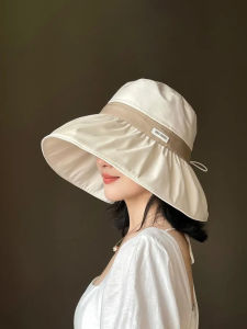 Sun Protection Fishing Cap New Style Face Slim Summer Outdoor Travel Hat UV Protection Large Brim Korean Version Sun Hat