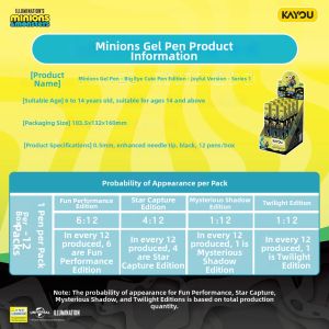 KAYOU | Minions Big Eyes Design Limited Edition 1st Wave Stationery Pens Black