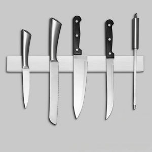 30/40/50CM Magnetic Knife Holder for Wall Stainless Steel Strong Magnetic Knife Strip for Knife Organizer Kitchen Accessories