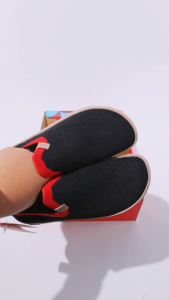 UIN Fuerteventura I Platform Slip On Shoes for Women Knit Painted Lightweight Comfortable Travel Work Sneakers