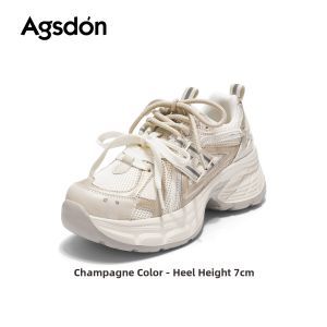Agsdon | Platform Chunky Sneakers Breathable