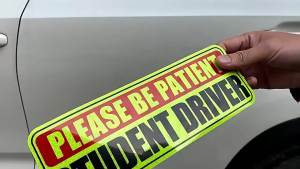 Student Driver Magnet Stickers for Car Truck Reflective Car Safety Signs Decals New Driver Bumper Sticker Universal for Vehicles