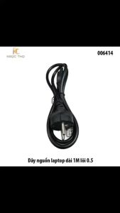Dây nguồn laptop / PC dài 1M – Lõi nhôm mạ đồng – Chịu tải 10A – Full VAT