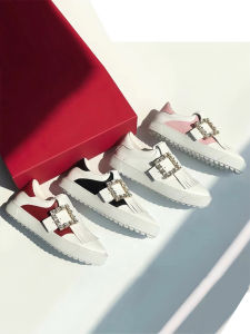 Golf Womens Shoes 2025 Elastic Breathable Anti-slip Outdoor Sports Shoes Tassel Diamond Buckle Genuine Leather Womens Footwear