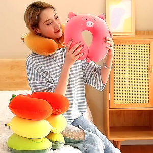 [🇵🇭 Stock&COD] Sanrio U Shaped Neck Pillow Kuromi Melody Cinnamoroll Memory Foam Cartoon Travel Accessories Soft Pillow For Office Noon Break