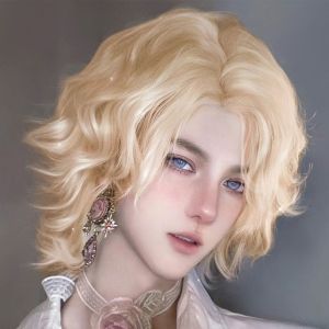 Light European Style Retro Wave Hair Wig Medium Length Fish Head Atmosphere Wig Beautiful Teenager Long Lasting Natural Looking