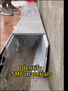 Gutter，Stepped channel，Drain grate，Stainless steel cover，U-shaped gutter channel，suitable for outdoor balconies courtyards and driveways