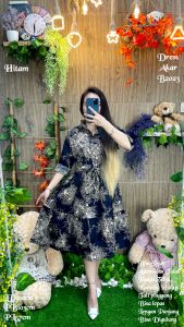 Dress Tunik Wanita B2023 detail keterangan ada digambar import kualitas import 280gram